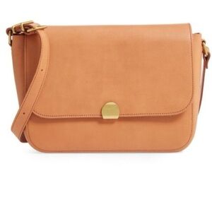 Madewell Abroad Leather Shoulder Bag - Desert Camel